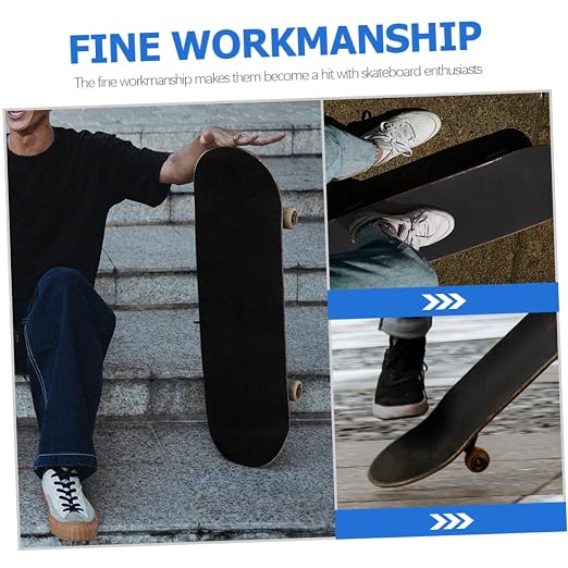 Abaodam 5pcs Skateboard Grip Tape Sheets Slip Sandpaper Tape for Longboard Grip
