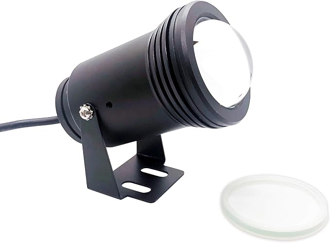 Oznium Eclipse High Power 12V LED Light for Flounder Gigging, Black Aluminum Housing, 20 Watt, Green LED Color