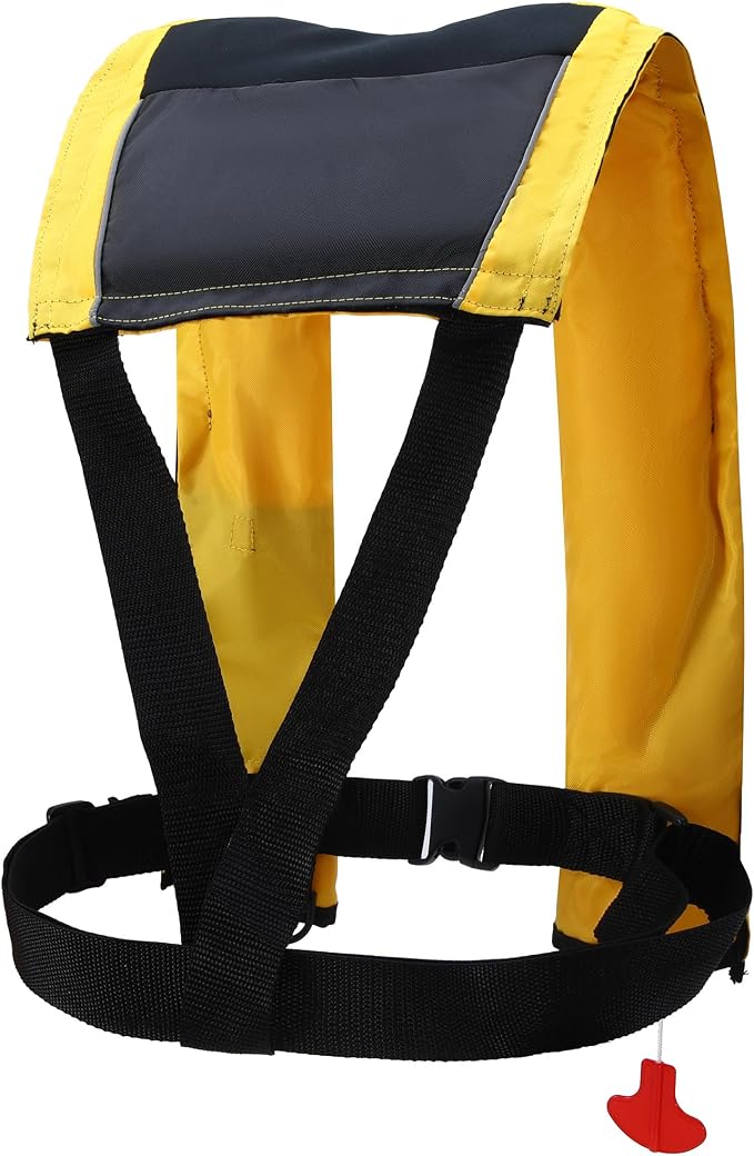 Automatic Inflatable Life Jackets for Adults Life Vests PFD Low Profile Load Capacity Up to 330lbs