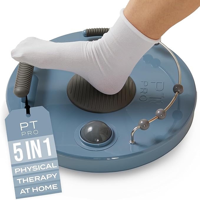 PT Pro Ultra Foot Trainer – 5-in-1 Foot & Ankle Exerciser & Foot Stretcher | Plantar Fasciitis Relief for Arch & Heel Pain, Deep Tissue Massager for Reflexology & Muscle Recovery - Patented