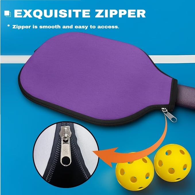 Pickleball Paddle Covers, Durable Polyeste Paddle Cover,Anti-Drop Paddle Storage Bag