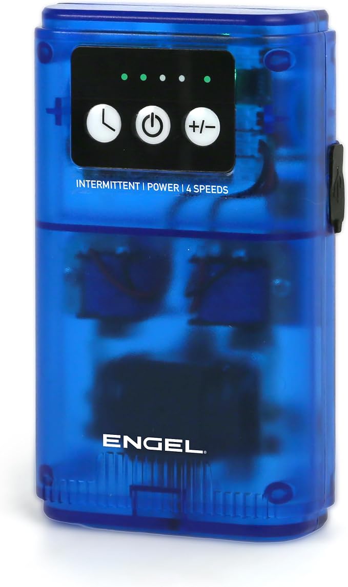 ENGEL Ultra Quiet Lithium-Ion USB Rechargeable Live Bait Aerator Pump & Bubbler with Universal Clip fits Most Bait Buckets