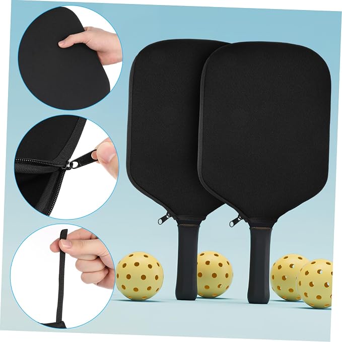 BESPORTBLE 2pcs Pickleball Paddle Covers Racket Case Pouch Beach Tennis Racket Holder Light Compact Storage for Outdoor Sports Pickleball Paddle Bag for Protection