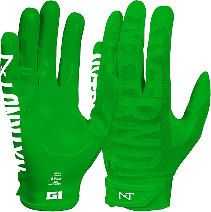 Nxtrnd G1 Pro Men's Football Gloves, Adult Sticky Receiver Gloves