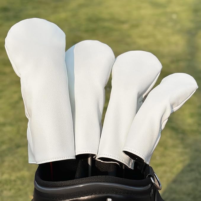 Golf Accessories Golf Club Covers for Driver, Fairway, Hybrids - Golf Driver Headcover/Golf Fairway Wood Head Cover/Hybrid Headcover for Men/Women Golfer