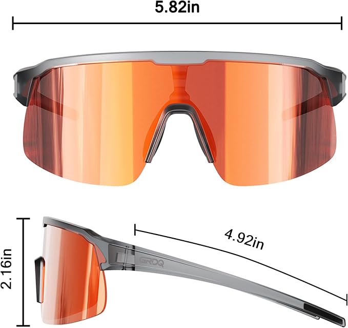 Sunglasses TR90 Frame Anti-Slip Full Coating HD Lens UV400 Protection Cycling Multi-Sport