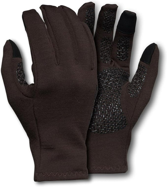 First Lite Rugged Wool Fleece Glove | Merino Wool Hunting Gloves for Men | Silicone Grip Palm with Touchscreen Compatible Fingertips