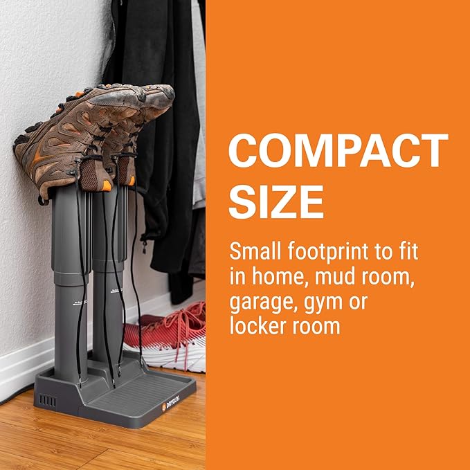 DryGuy Shoe, Boot, Garment & Gear Electric Dryer, Quick Drying for Ski, Work, Sports Equipment – Energy Efficient, Odor Eliminating Design, Home or Garage Use,2 Port, Silent Heat