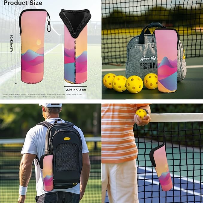 Pickleball Paddles Set 3PCS Pickleball Paddle Case Pickleball Racket Pickleball Bag Ideal for Beginners Gifts