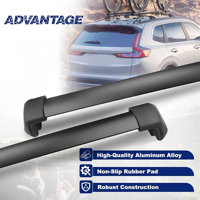 Roof Rack Cross Bars Luggage Carrier Compatible with Honda CRV 2012-2016, Maximum Load 200 lbs/90 kg, Suitable for roof Bags, roof Boxes, Bike Carriers, and Much More.