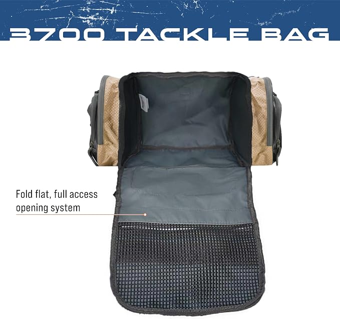 FROGG TOGGS Heavy Duty Fishing Tackle Duffle Bag, Includes Bait Trays