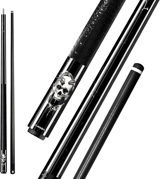 Series, Glass Fiber Pool Cue Stick, Uni-QR, 3/8-10, 5/16-18 Joint, Synthetic Leather Grip, 29" Glassfiber Shaft, 7-Layer Microfiber Tip