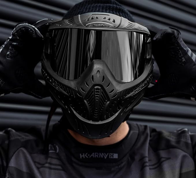 Maddog HK Army HSTL Paintball Airsoft Mask Goggle System | Replaceable Thermal Dual-Pane Anti Fog Lens | Adjustable Full-Face Safety Certified Protection