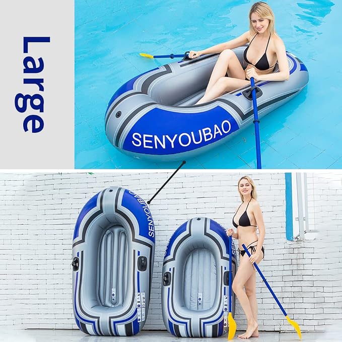 BESTHLS Inflatable Boat,Swimming Pool and Lake Inflatable Boat