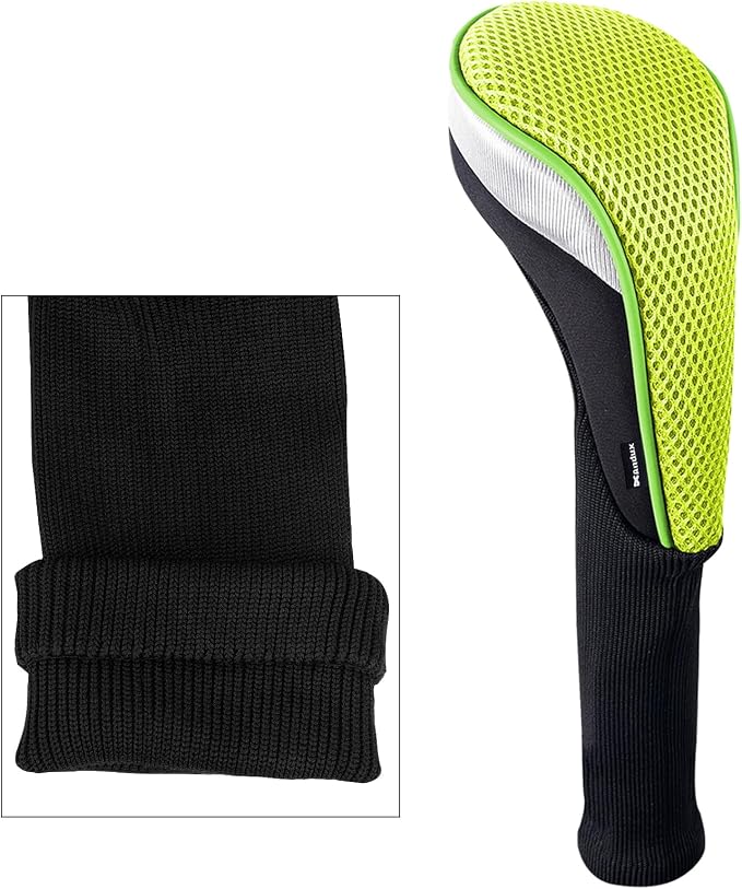 Andux 4pcs/Set Mesh Golf 460cc Driver Fairway Wood Club Head Covers Long Neck with No. Tags