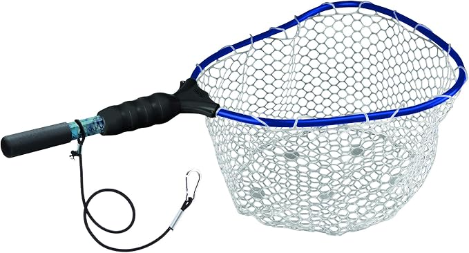Ego S1 Slider Fishing Net, Ultimate Fishermen’s Tool Fixed Handle, Replaceable Head, Salt & Freshwater, 17x19 Inch Hoop