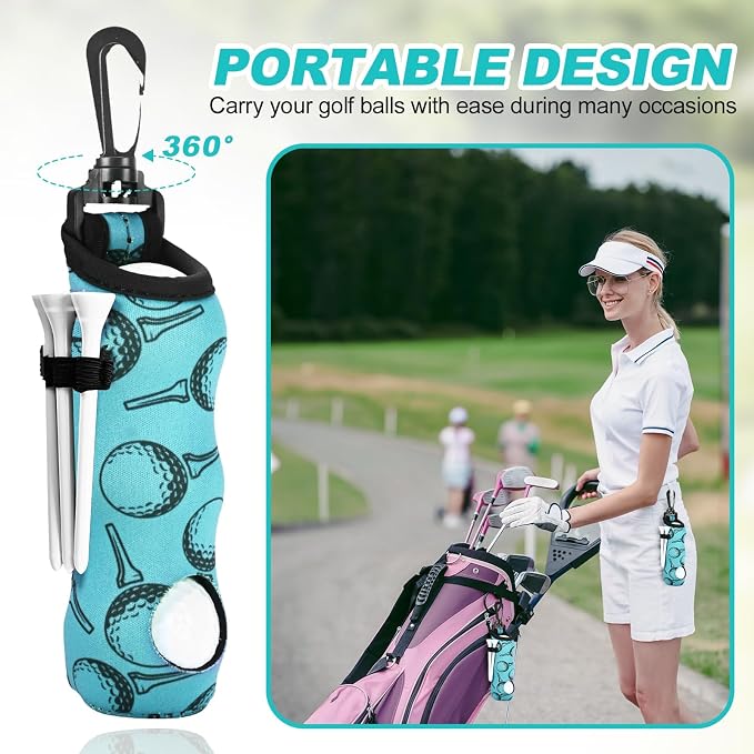 15 Pcs Golf Accessories Kit, Includes Cleaner Brush Towel Tees Golf Ball Bag with Hook Divot Tool with Ball Marker, Golf Essentials Kit for Women Man Gifts