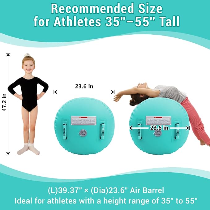 Gymnastics Air Barrel Inflatable Air Roller