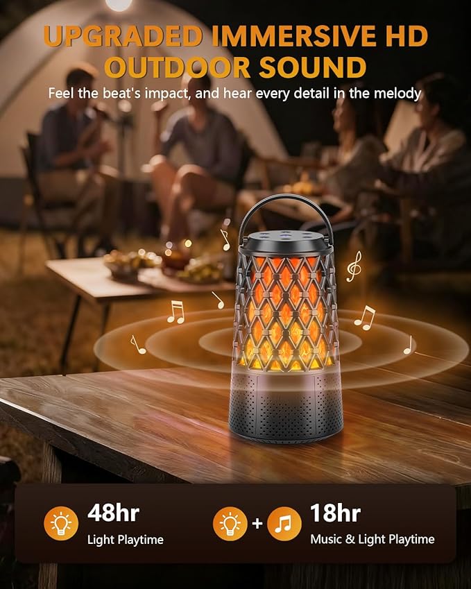 2026 Outdoor Speakers, Gift for Men, Bluetooth 5.3 Speakers Wireless IPX6 Waterproof, Auto-Pairing, Multi-Sync Up to 100-Speaker, Portable for Party Patio Deck Porch Backyard RV, Cool Gadget for Him