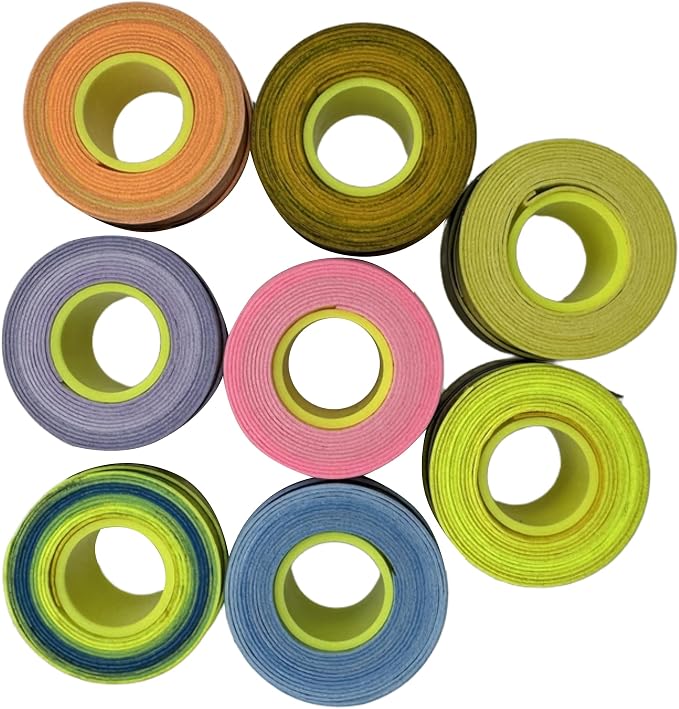 Gradient Colors Ultra Thin Tacky Overgrips,Tennis/Badminton/Pickleball/Paddle 24/48 Pack,Comfort Grip Tape,Absorb Sweatbands Anti Slip