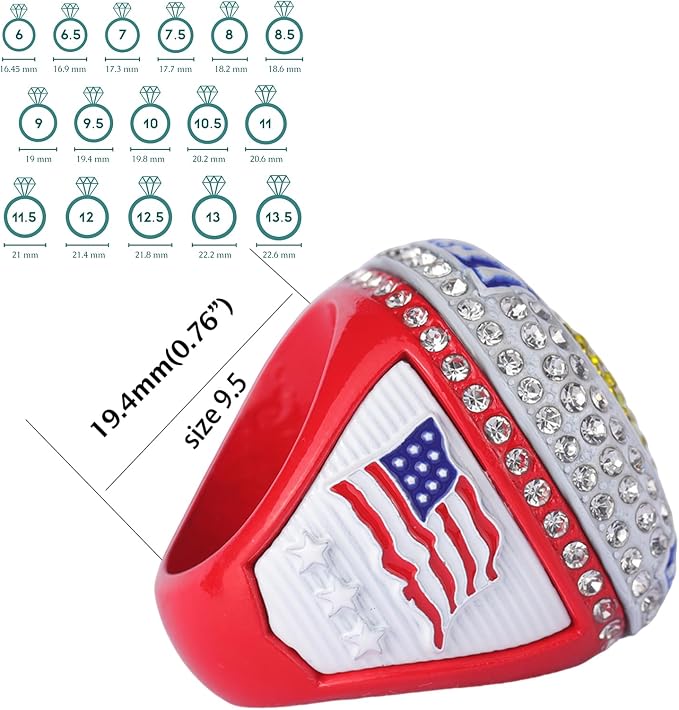 12 pcs Pack League Champions Finalist Softball Championship Awards Trophy Ring Softball Team Awards Softball Players Awards Size 9.5