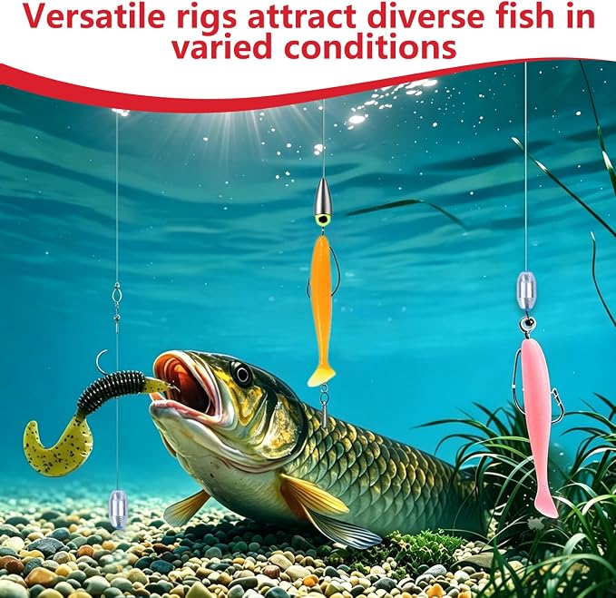 412Pcs Fishing Accessories Kit,Fishing Gift for Men(Red) | Complete Fishing Tackle Kit with Box,Eye Beads,Sinkers&Swivels,Beads& Bobber Stops,Pliers for Freshwater Bass&Trout,