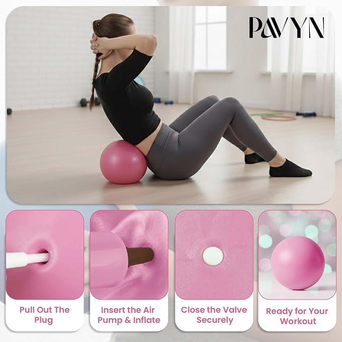 Pilates Kit for Women – 16 Pcs Home Pilates Equipment Set with Magic Circle Ring, Ball, 5 Resistance Bands, Yoga Strap, Ankle Weights, Grip Socks & More | Pilates Starter Kit