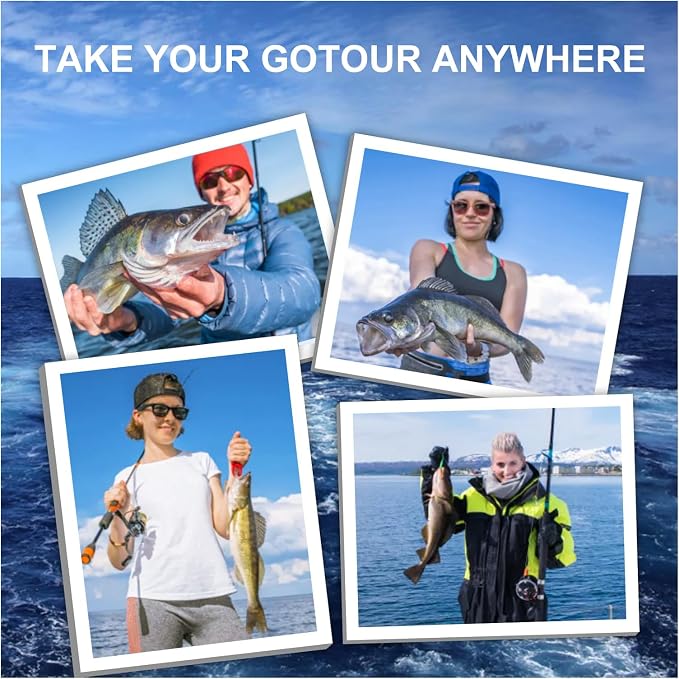 GOTOUR 128/209/240/265pcs Fishing Lures Kit with Tackle Box, All-in-1 Fishing Accessories Gear Set with Soft Lure, Minnow, Crankbait, Hooks, Sinkers, and Terminal Tackle Kit, Fishing Gifts for Men