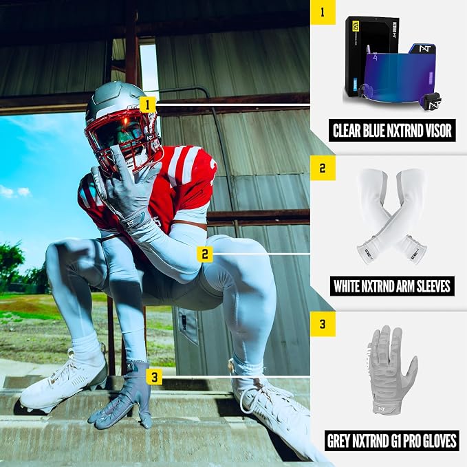 Nxtrnd G1 Pro Men's Football Gloves, Adult Sticky Receiver Gloves