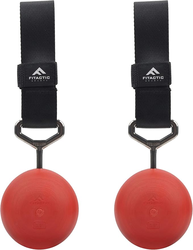 Rock Climbing Solid Training Cannonball Bomb Power Pull Up Ball Hold Grips for Straps for Finger, Forearm, Biceps, Back Muscles