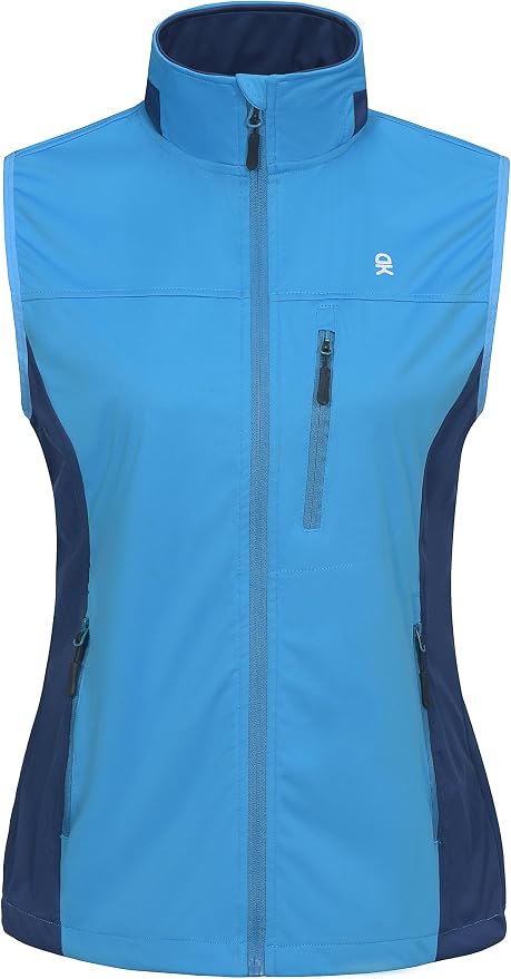 Little Donkey Andy Lightweight Cycling Vest Windproof Sleeveless Jacket for Women Water-Repellent Stretch Vest for Running