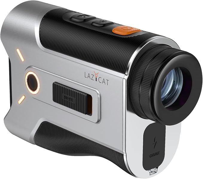 LAZYCAT Golf Rangefinder with Slope,1200 Yards Laser Range Finder Golfing Dimmable,Range Finder Golf 7X Magnification,Flag Lock Vibration,Measure Speed,Rechargeable with Magnet,Golf Gifts for Men