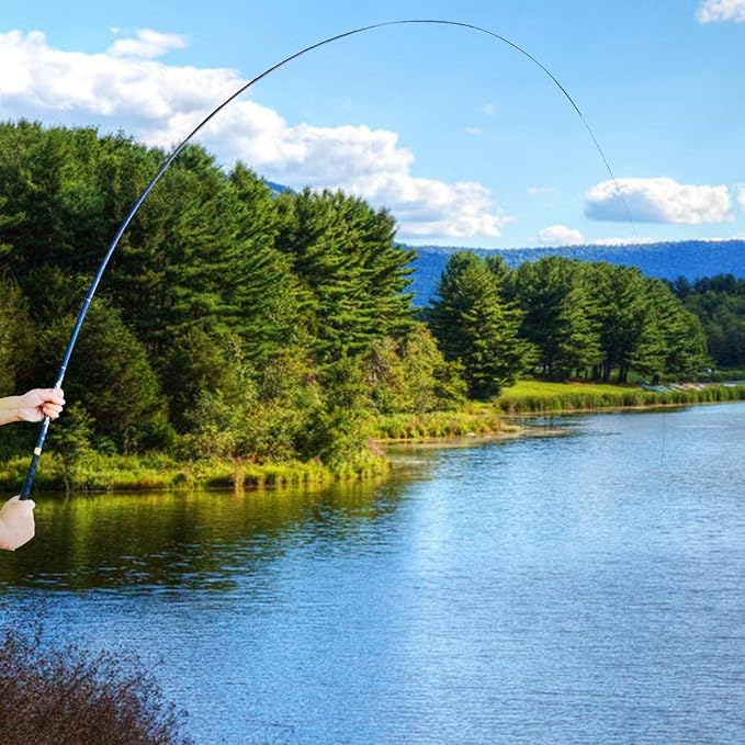 Goture Telescopic Tenkara Fishing RodPortable Hand Fishing Poles 12-24Ft | Reinforced ultralight blank resists cracking on hard runs; ideal all-round length for stream, pond & lake bank fishing