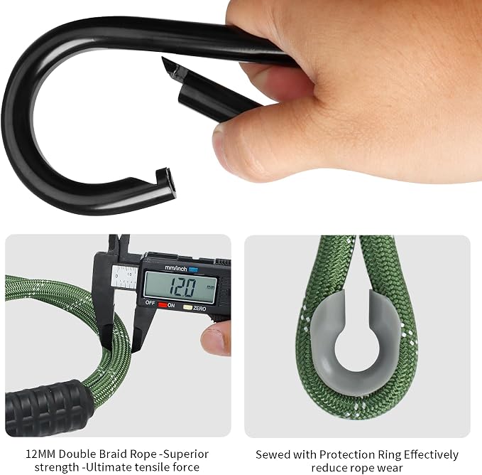 Tree Swing Rope with Heavy Duty Extra Large Buckle,Adjustable Extendable Hammock Hanging Strap for Outdoor Swings Hammock Playground Set Accessories.10Ft(120") of 1,Green