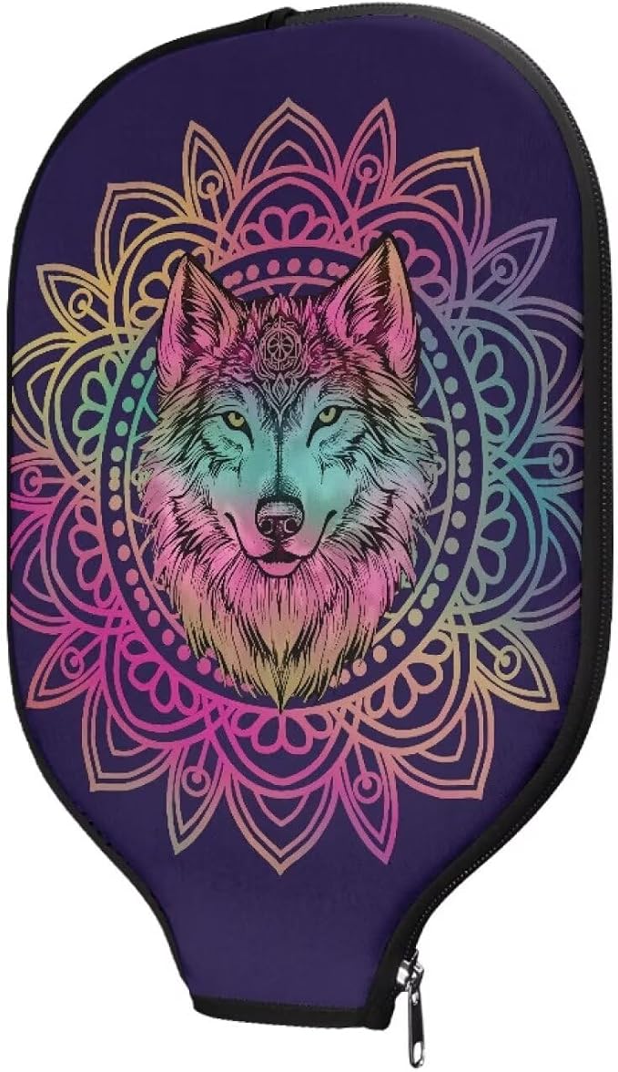 Blue Camo Corgi Pattern Print Pickleball Paddle Covers Only Paddles Holder Sleeve Fits Most Rackets