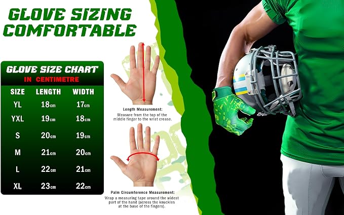 GripMax Youth Football Gloves | Football Gloves Youth & Mens Football Gloves | Sticky Football Gloves for Wide Receiver | Breathable Football Receiver Gloves All Weather