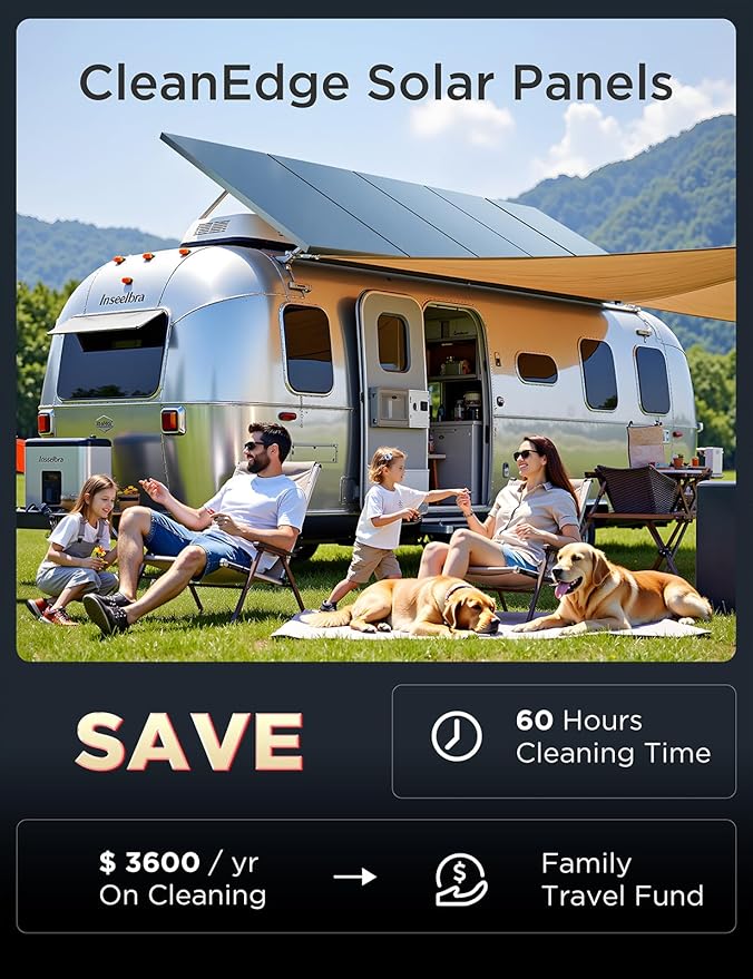 STAR 400 Watt Solar Panel, 2PCS 200W 12/24V Solar Panels with Frame-Less Design & Maintenance-Free, 25% High-Efficiency Monocrystalline, Reliable Power for RV, Marine, Roof, Home, and Off-Grid