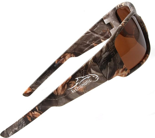 Fishoholic Polarized Fishing Sunglasses UV400 (14 Options) Fishing Gift with Hard Case & Pouch