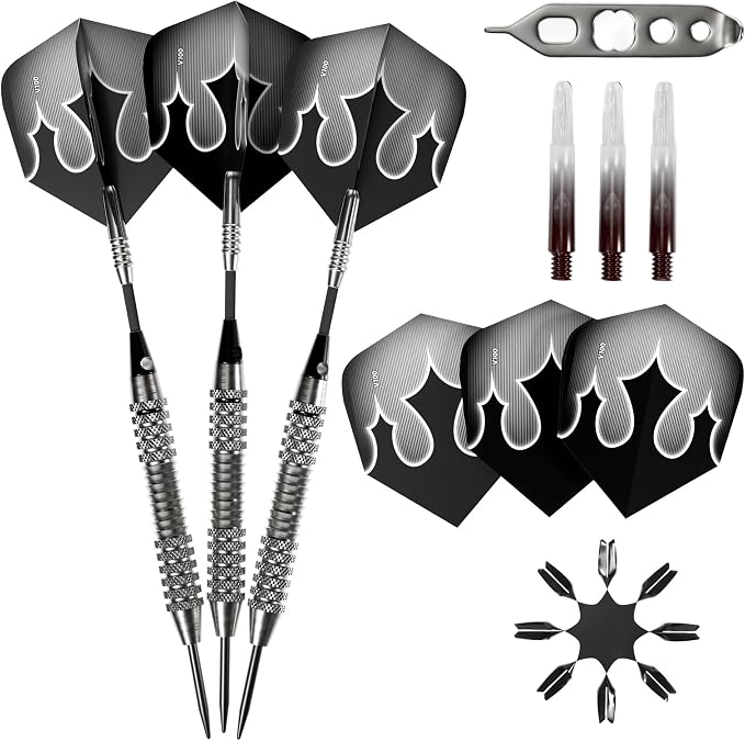 Viper Shot King Soft Tip Darts, 80% Tungsten 20 Grams, Professional Darts Plastic Tip Dart Set for Electronic Dartboard, Includes Nomad Case and Dart Accessories