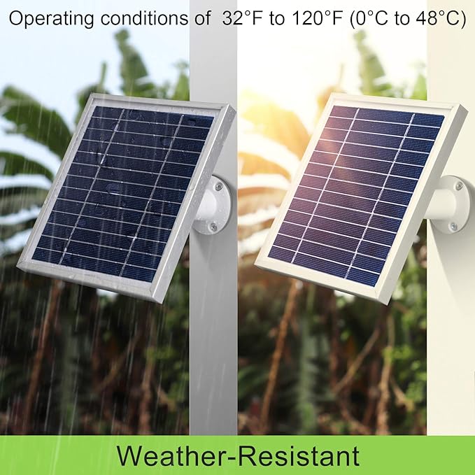 3 Pack Solar Panel Charger Compatible with Arlo Pro 5S 2K/Pro 4/Pro3/Ultra 2/Ultra/Go 2,with 11.5ft Waterproof Magnetic Charging Cable,Adjustable Mount(NOT for Arlo Essential)