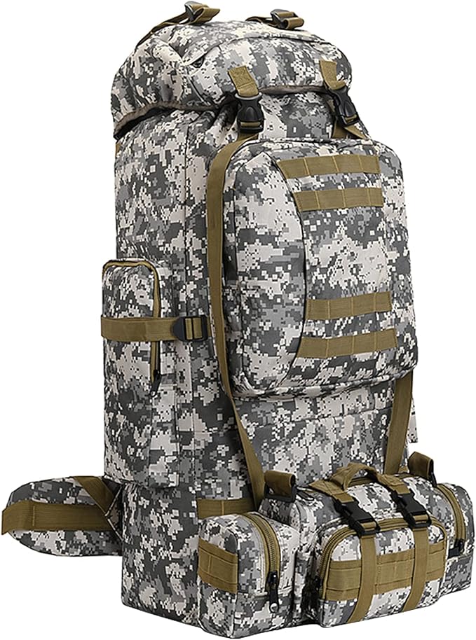 100L Camping Hiking Backpack,Molle military Tactical rucksack backpack,Waterproof Lightweight Hiking Backpack