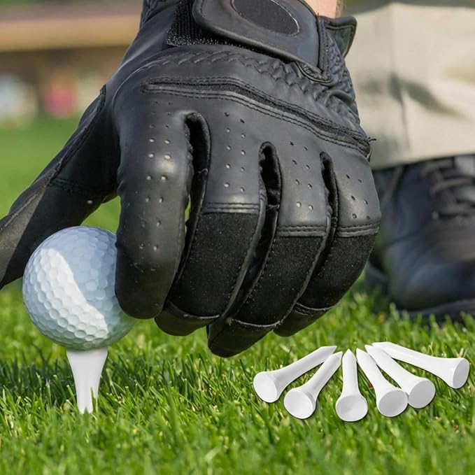 Mudder 2000 Pcs Bamboo Golf Tees Bulk Professional Golf Tees Reduce Friction Side Spin for Club Men Women Kids Accessories