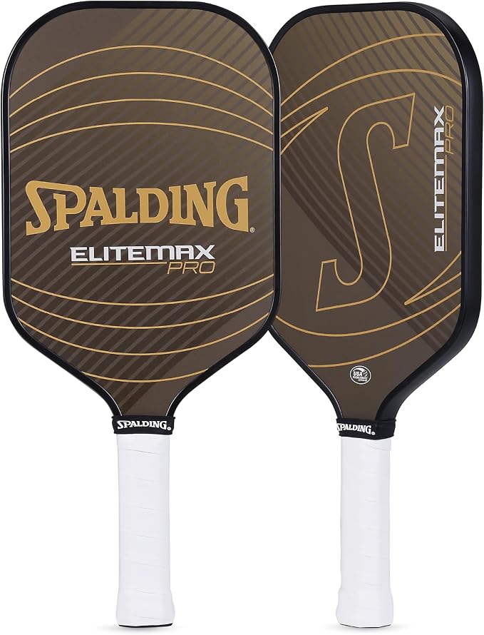 Spalding - Legacy Pro Pickleball Paddle, Elongated Carbon Fiber Face, High-Performance Lightweight Paddle for Power and Control, Durable Comfort Grip, Professional Pickleball Racket