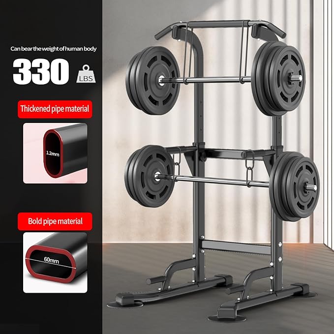 Z ZHICHI Pull-Up Dip Station Pull-Up Chin-Up Weight Capacity 350LBS