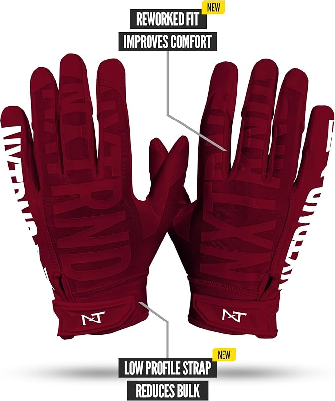 Nxtrnd G1 Pro Men's Football Gloves, Adult Sticky Receiver Gloves