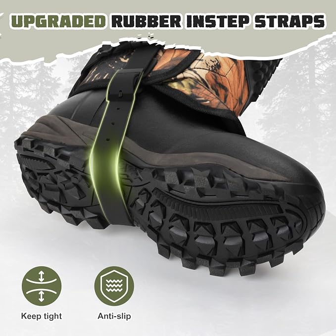Kalkal Snake Gaiters, 1200D Waterproof Snake Chaps Snake Gaiters for Men Women, Adjustable Snake Bite Protection Snake Guards for Legs Men, Snake Proof Gaiters for Hiking Hunting