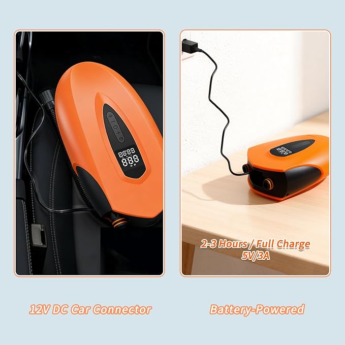 Fisca Paddle Board Electric Pump 20PSI, Portable Rechargeable Paddleboard Pump, 12000mAh Dual Stage Inflation Deflation Auto-Off Air Pump for SUP, Kayak, Inflatable Boat, Tent