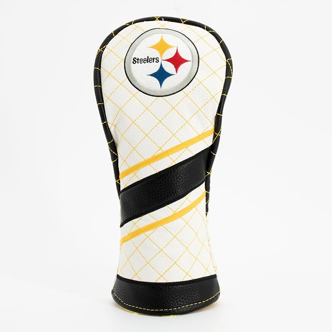 Team Golf NFL Pittsburgh Steelers Quilted Fairway Headcover (Striped)