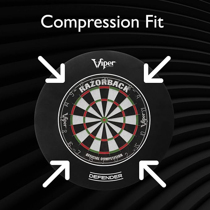 Viper Defender Backboard & Sisal/Bristle Steel Tip Dartboard Bundle