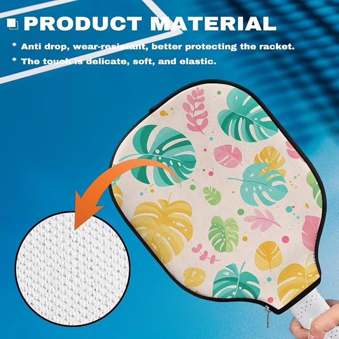 Blue Camo Corgi Pattern Print Pickleball Paddle Covers Only Paddles Holder Sleeve Fits Most Rackets